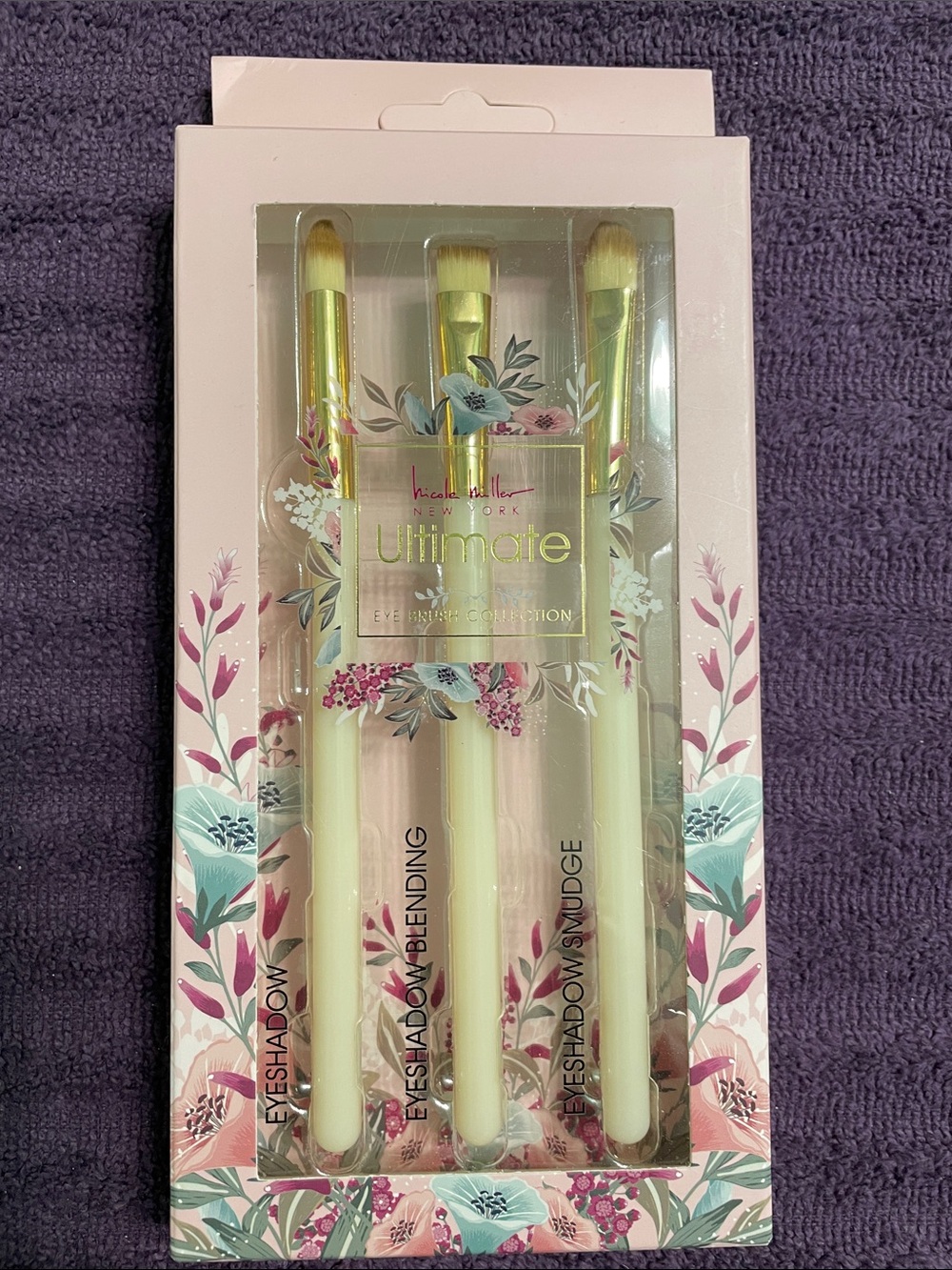 Nicole Miller Floral Makeup Brush Set